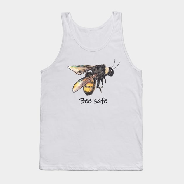 Bee safe - drawing Tank Top by kittyvdheuvel